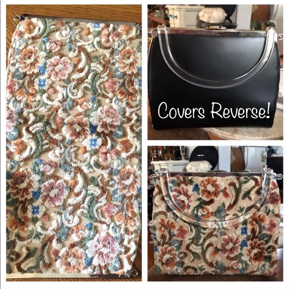 Vintage Handbags - 3-in-1 Vintage Tapestry Handbag